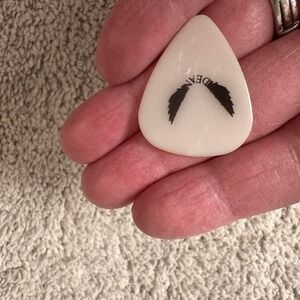 Dean Guitar Pick White Moustache Design Musical Accessory